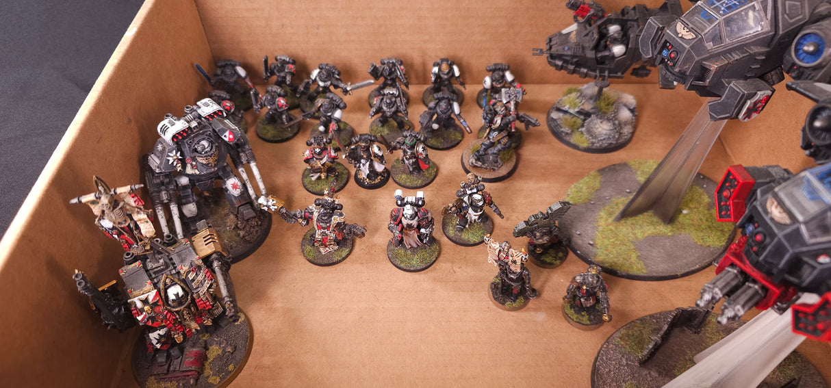Warhammer 40,000 - Black Templars - Painted Army with Forge World Dreadnoughts & Land Raiders