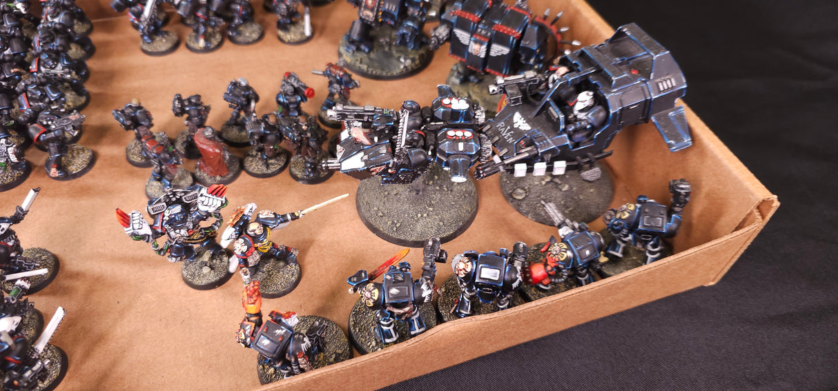 Warhammer 40,000 - Raven Guard - Well-Painted Infantry & Vehicle Army #1