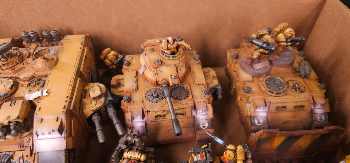 Warhammer 40,000 - Imperial Fists - Weathered Armoured & Infantry Army