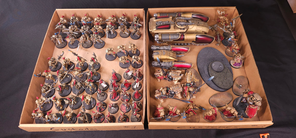 Warhammer 40,000 - Adeptus Custodes - Painted Army with Grav Vehicles & Jetbikes