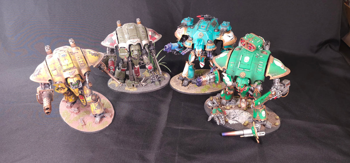 Warhammer 40,000 - Imperial Knights - Very Well Painted Four-Knight Army