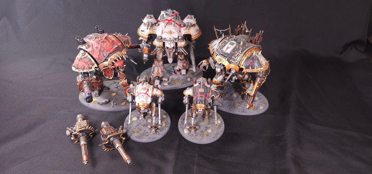 Warhammer 40,000 - Chaos Knights - Beautifully Painted Knight Army