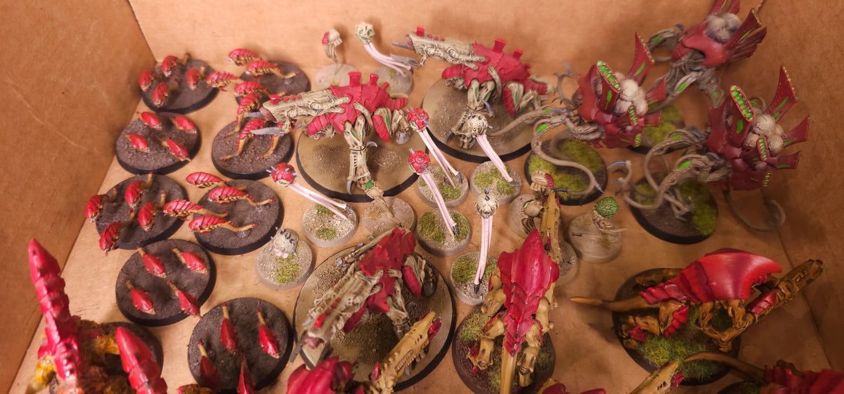Warhammer 40,000 - Tyranids - Painted Swarm & Support Army