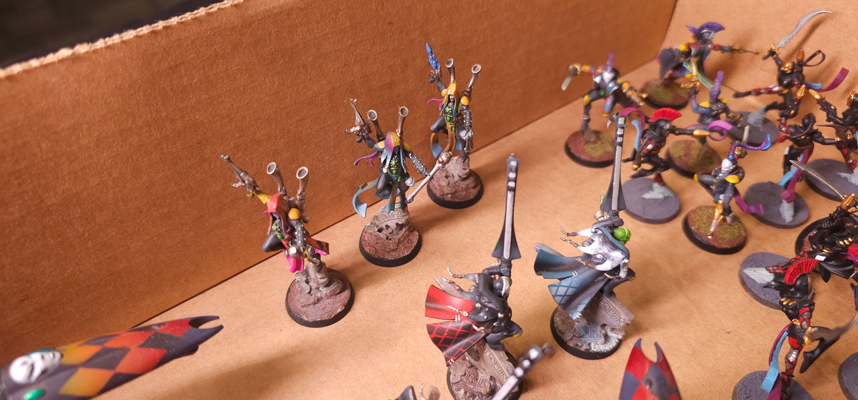 Warhammer 40,000 - Harlequins - High-Quality Painted Army with Vehicles & Flyers