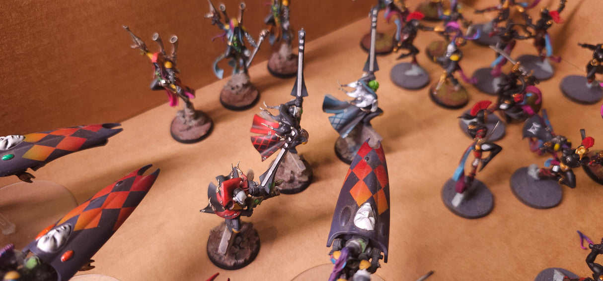 Warhammer 40,000 - Harlequins - High-Quality Painted Army with Vehicles & Flyers