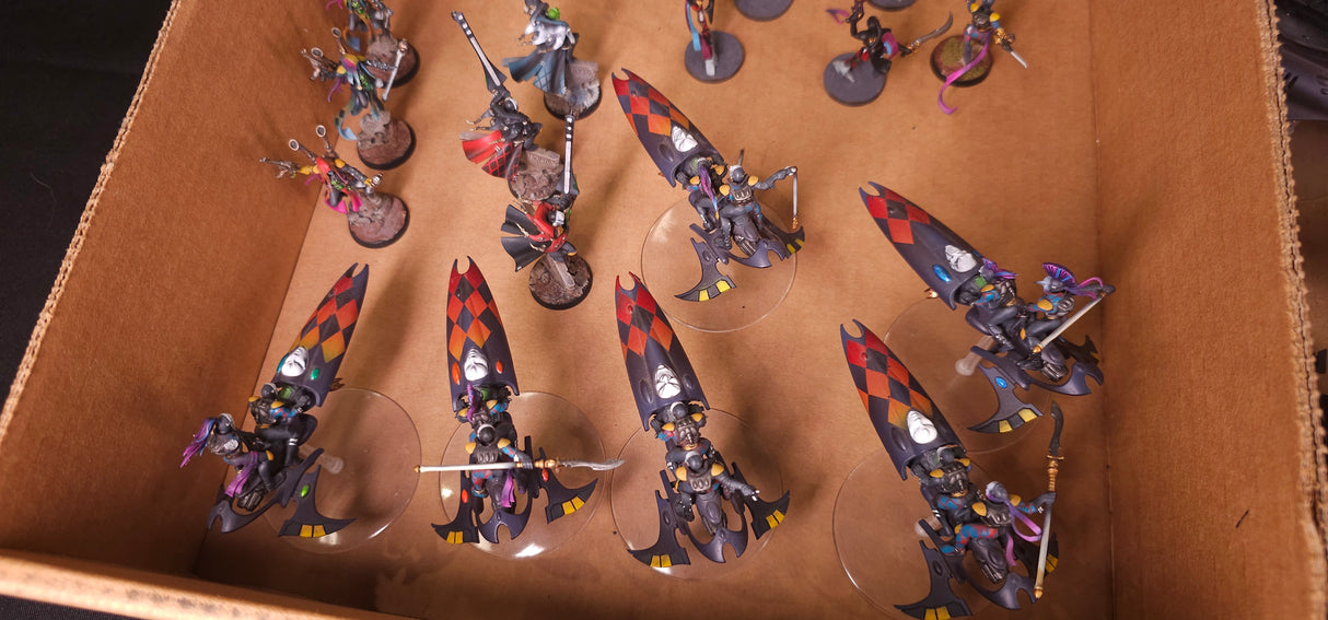 Warhammer 40,000 - Harlequins - High-Quality Painted Army with Vehicles & Flyers