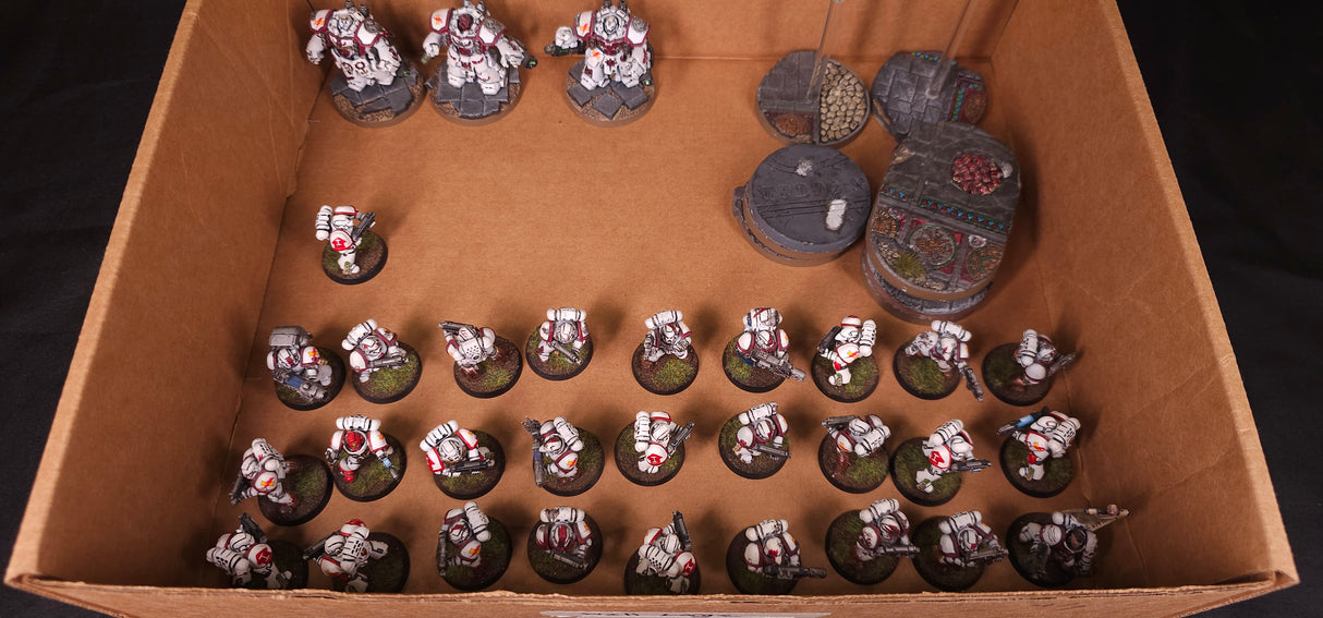 Warhammer 40,000 - White Scars - Painted Bike & Vehicle Army