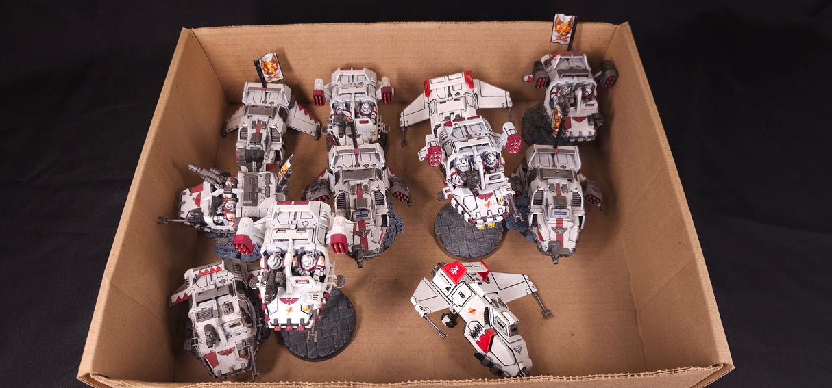 Warhammer 40,000 - White Scars - Painted Bike & Vehicle Army