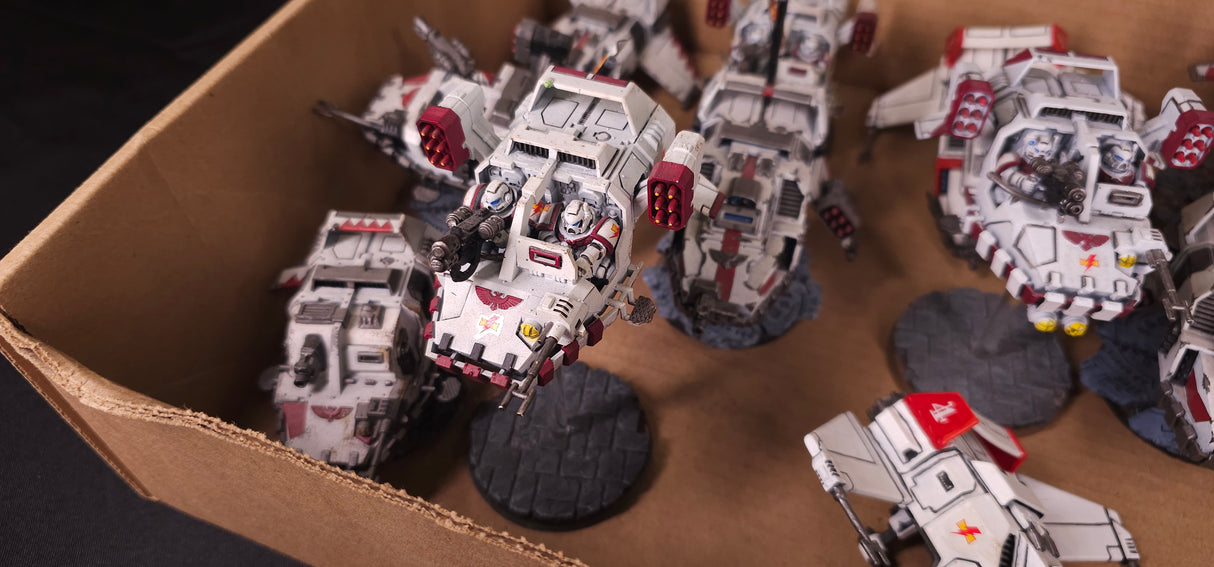 Warhammer 40,000 - White Scars - Painted Bike & Vehicle Army