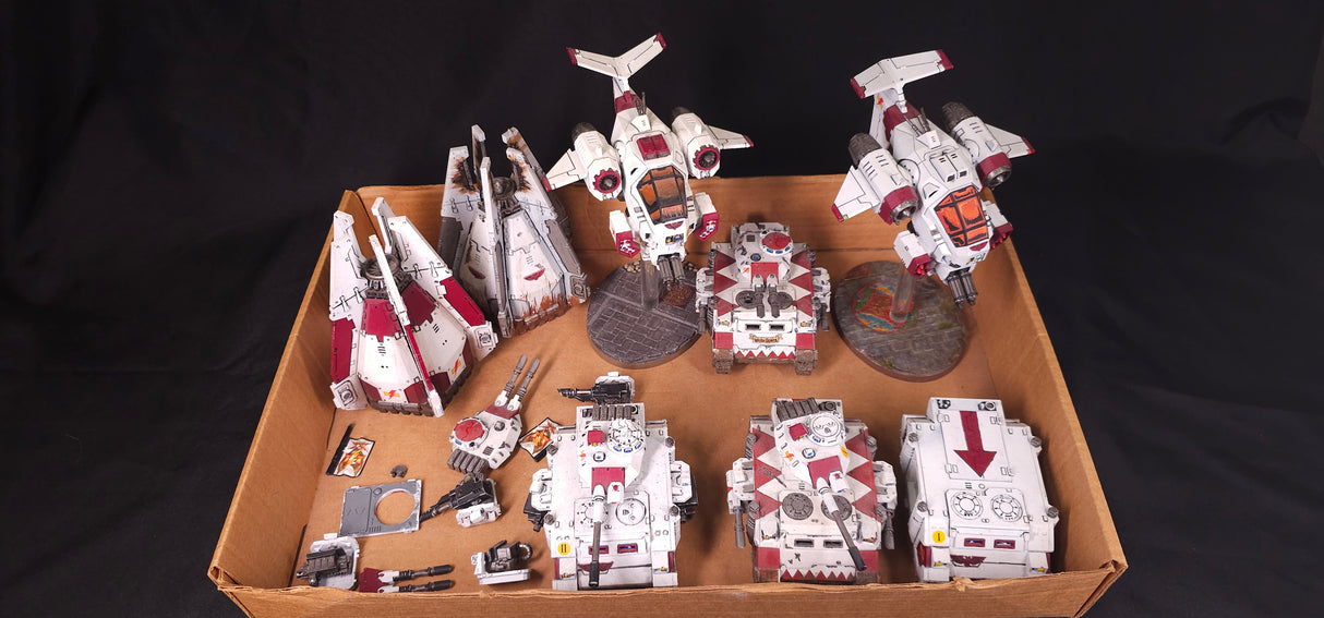 Warhammer 40,000 - White Scars - Painted Bike & Vehicle Army