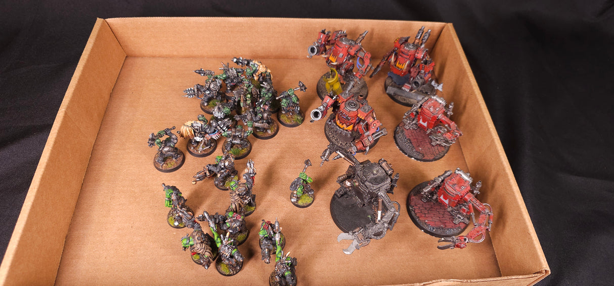 Warhammer 40,000 - Orks - Painted Infantry, Walkers & Vehicle Army