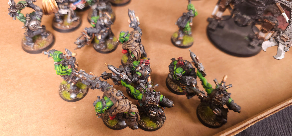 Warhammer 40,000 - Orks - Painted Infantry, Walkers & Vehicle Army