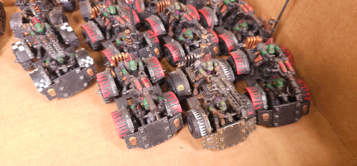 Warhammer 40,000 - Orks - Vintage Warbuggy & Wartrakk Vehicle Lot