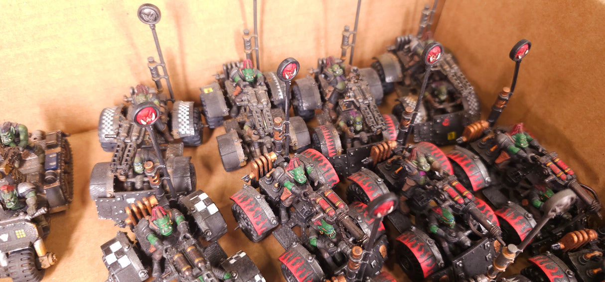 Warhammer 40,000 - Orks - Vintage Warbuggy & Wartrakk Vehicle Lot