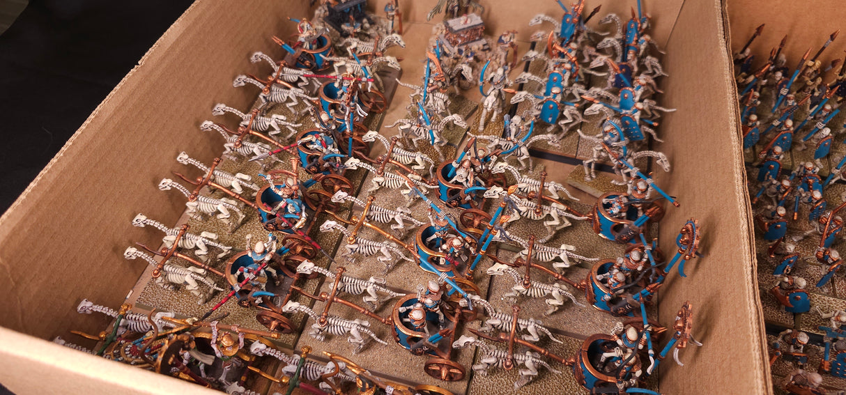 Warhammer: The Old World - Tomb Kings of Khemri - Painted Sphinx & Chariot Army