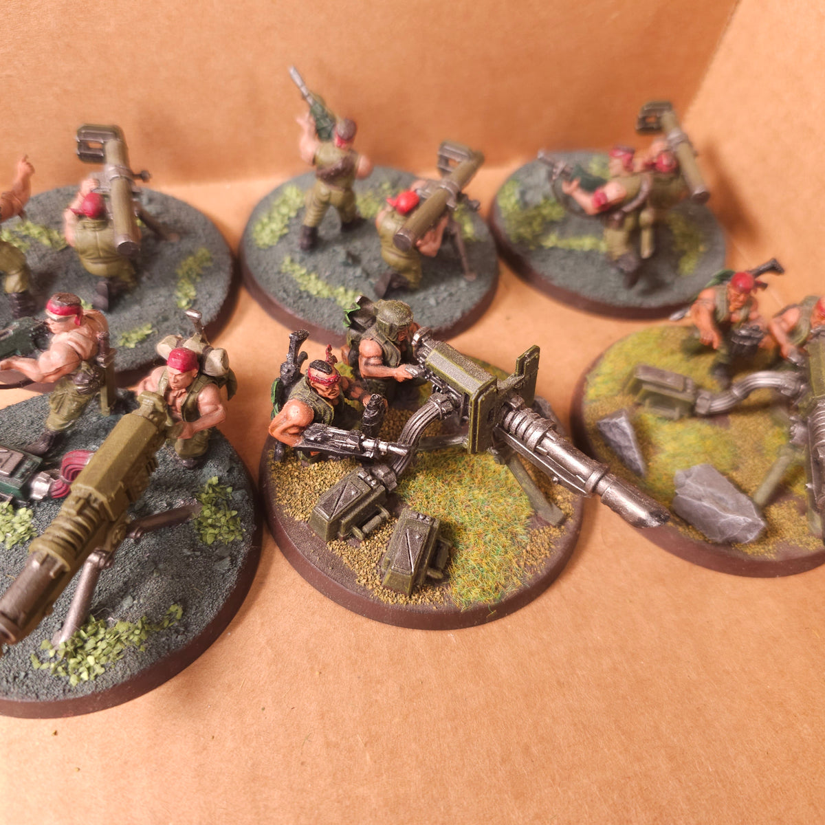 Warhammer 40,000 - Astra Militarum - Painted Catachan Army with Iron Hand Straken