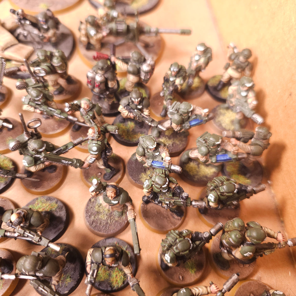 Warhammer 40,000 - Astra Militarum - Painted Cadian Infantry & Character Army #1