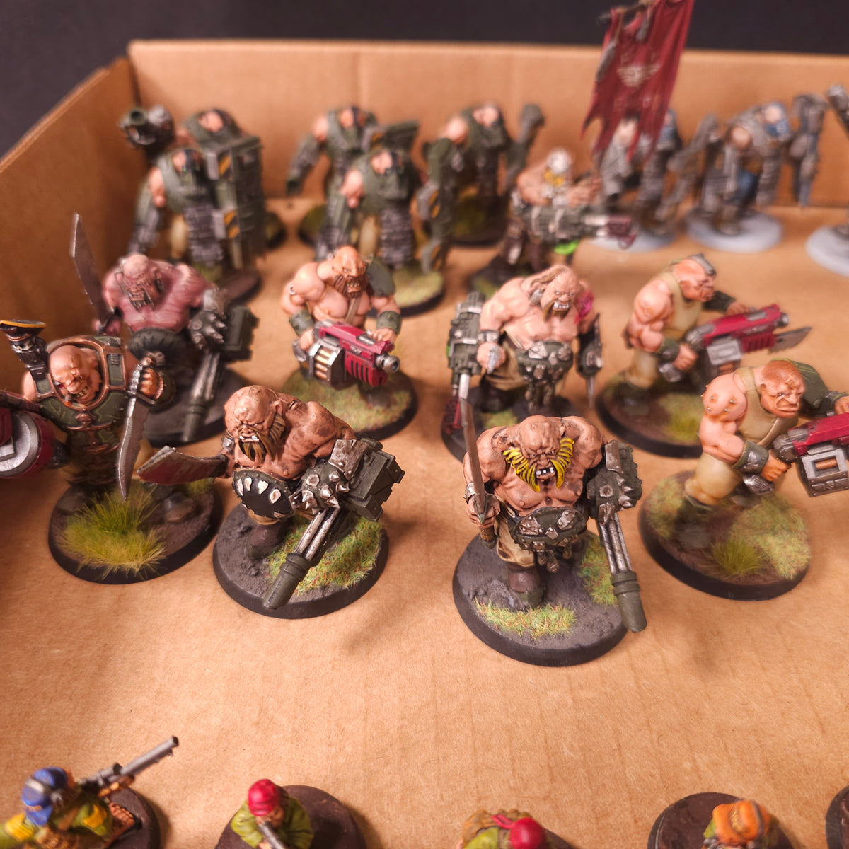 Warhammer 40,000 - Astra Militarum - Painted Ogryn & Ratling Abhuman Force