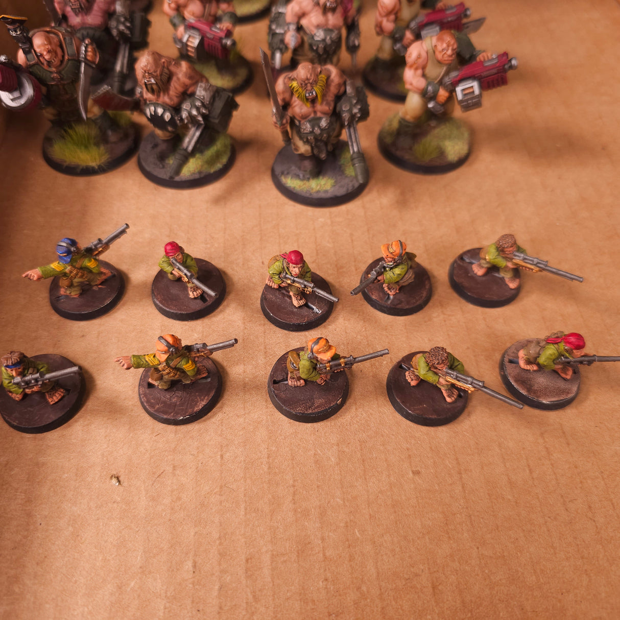 Warhammer 40,000 - Astra Militarum - Painted Ogryn & Ratling Abhuman Force