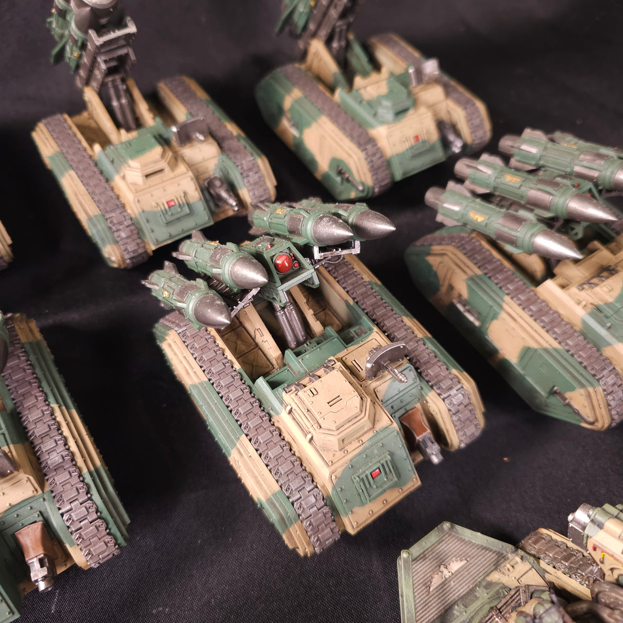 Warhammer 40,000 - Astra Militarum - Painted Artillery & Anti-Air Vehicle Battery