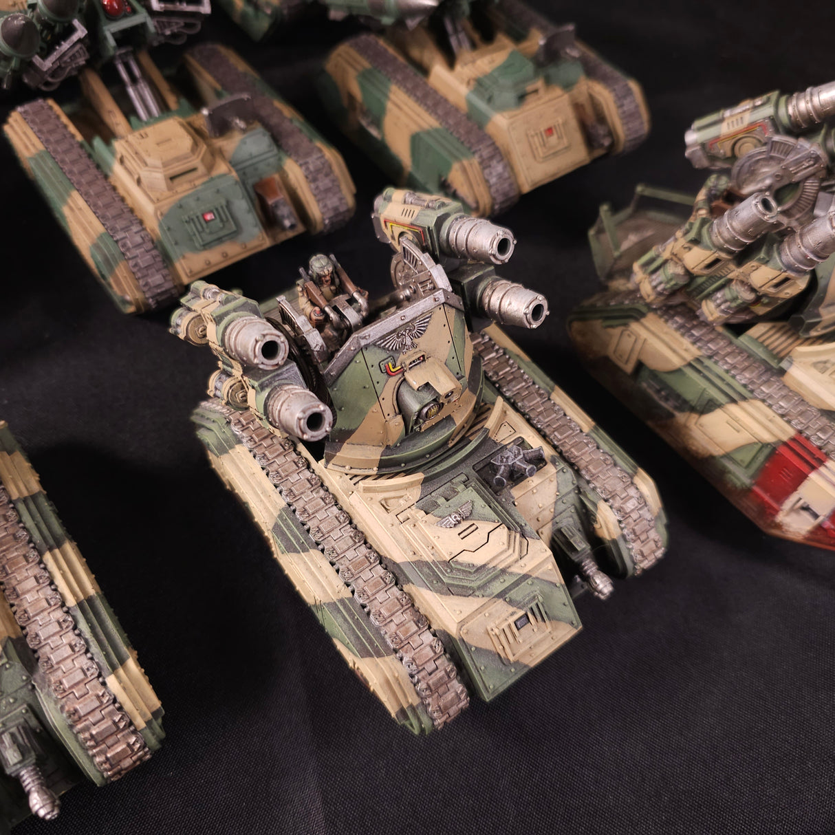 Warhammer 40,000 - Astra Militarum - Painted Artillery & Anti-Air Vehicle Battery