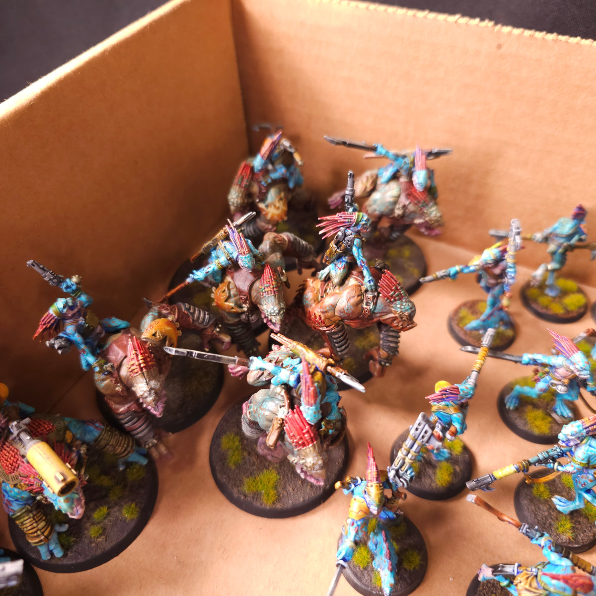 Warhammer 40,000 - T'au Empire - Painted Kroot & Vespid Army #2