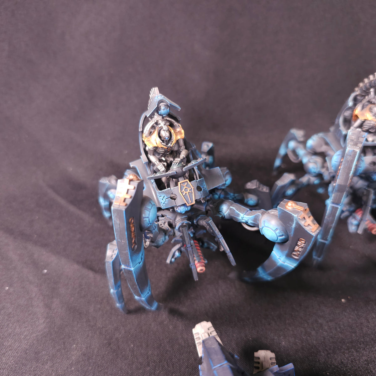 Warhammer 40,000 - Necrons - Painted Fire Support Walkers & Vehicles
