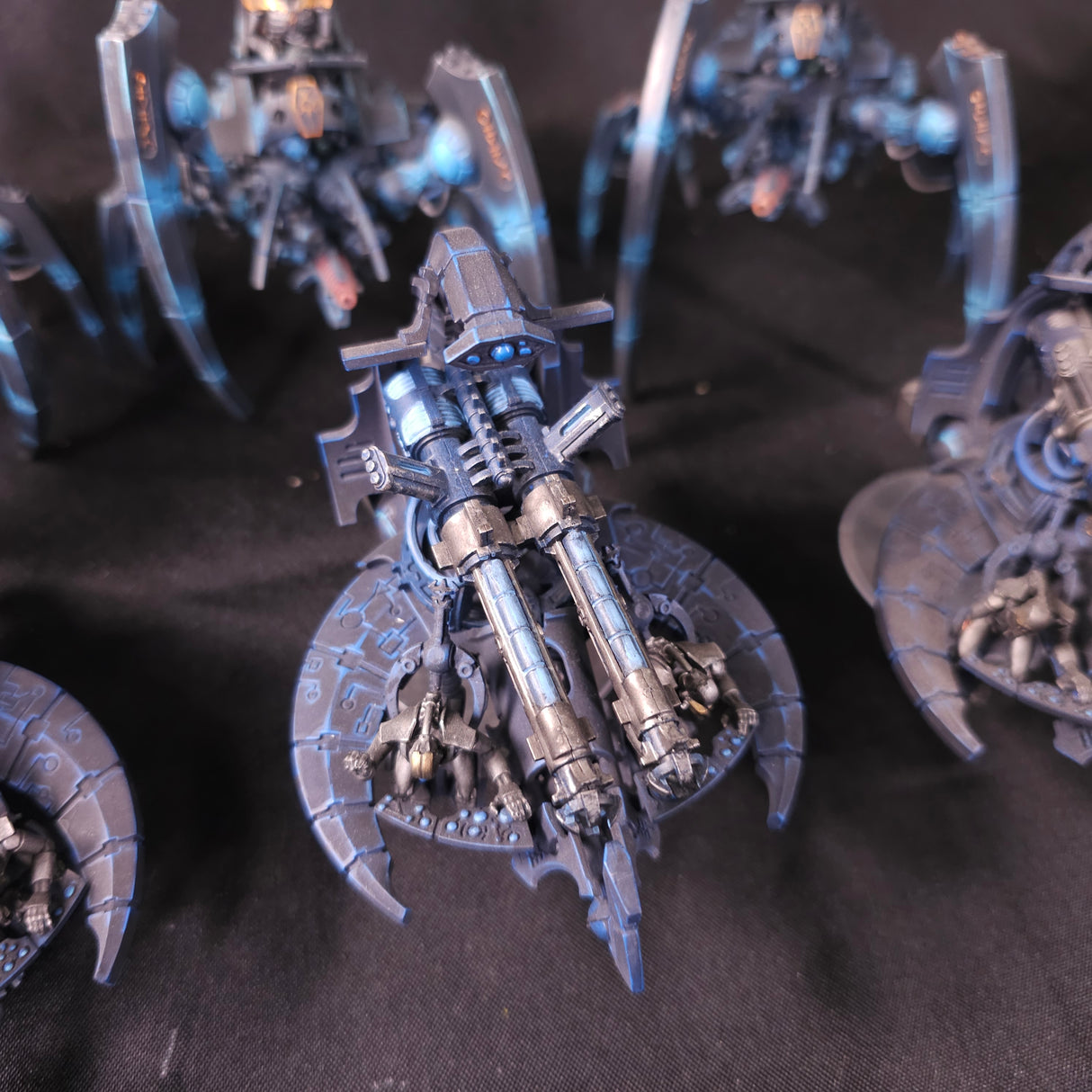 Warhammer 40,000 - Necrons - Painted Fire Support Walkers & Vehicles