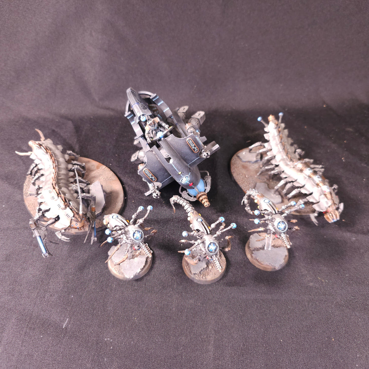 Warhammer 40,000 - Necrons - Painted Forge World Canoptek & Tesseract Ark Lot