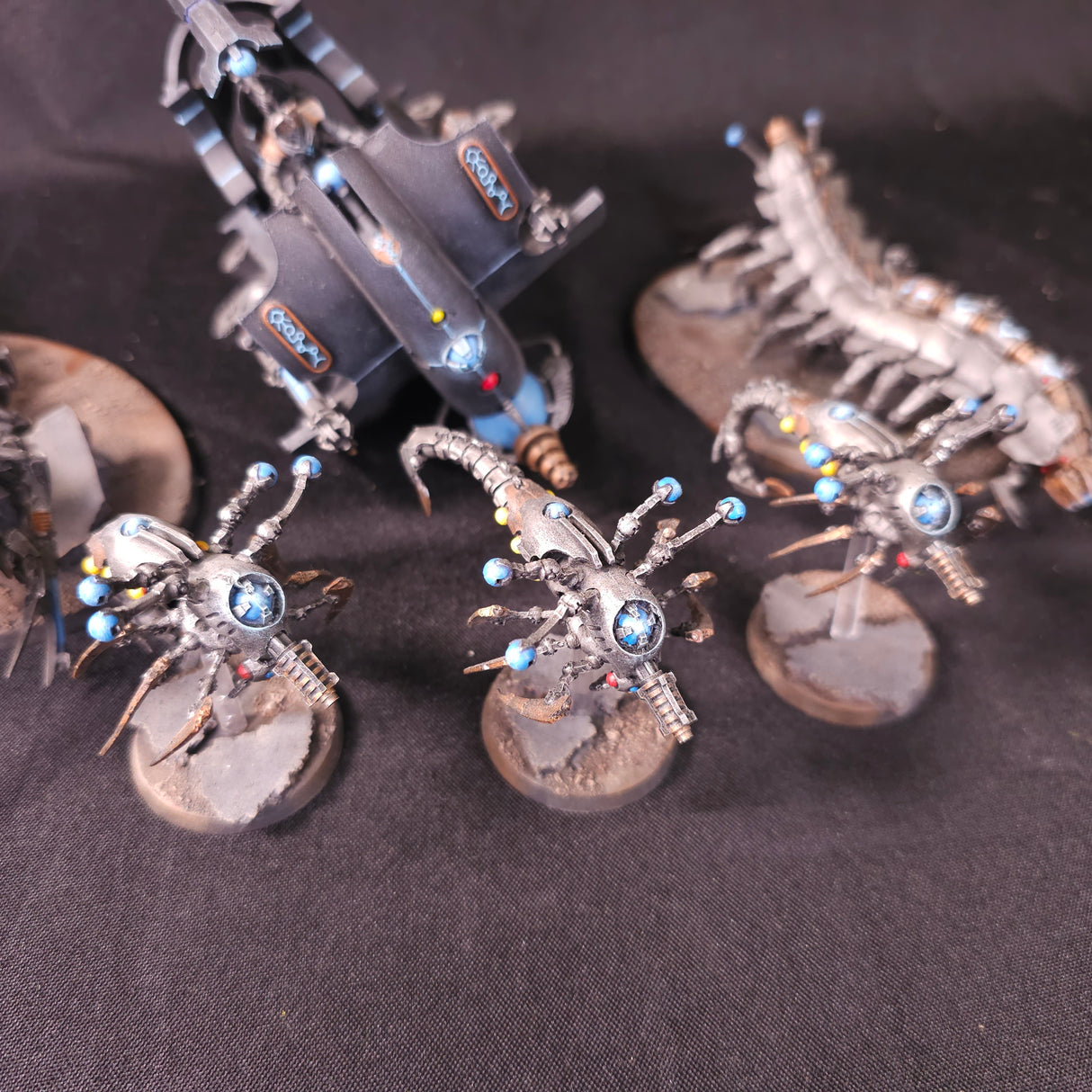 Warhammer 40,000 - Necrons - Painted Forge World Canoptek & Tesseract Ark Lot