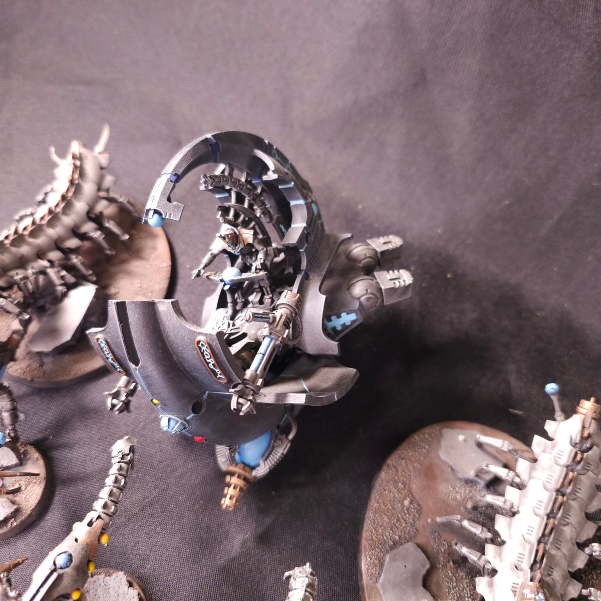 Warhammer 40,000 - Necrons - Painted Forge World Canoptek & Tesseract Ark Lot