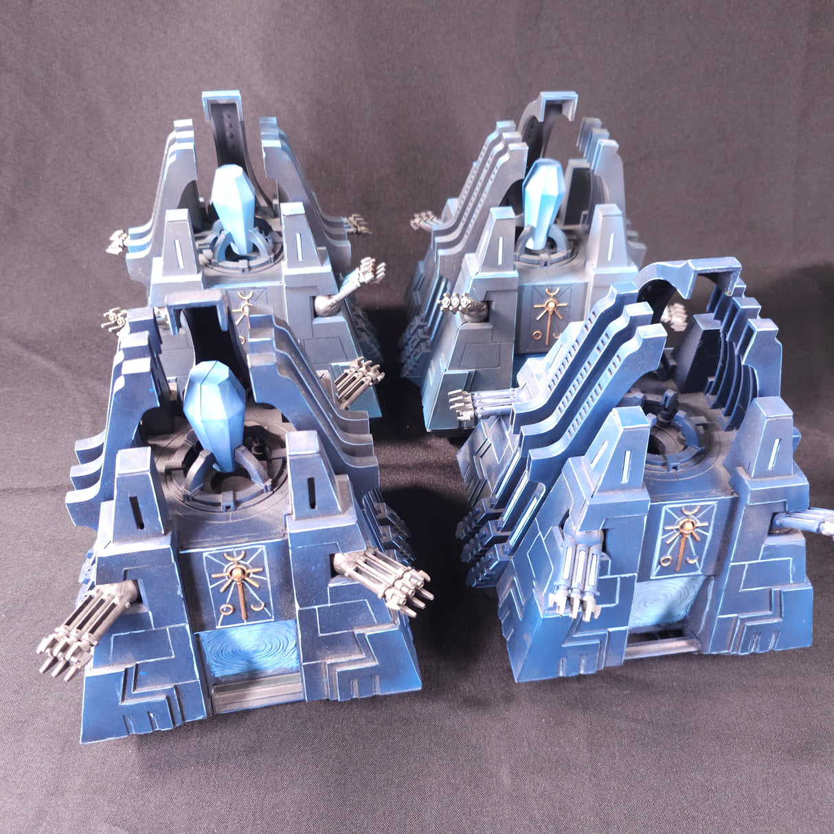 Warhammer 40,000 - Necrons - 4 Painted Monoliths