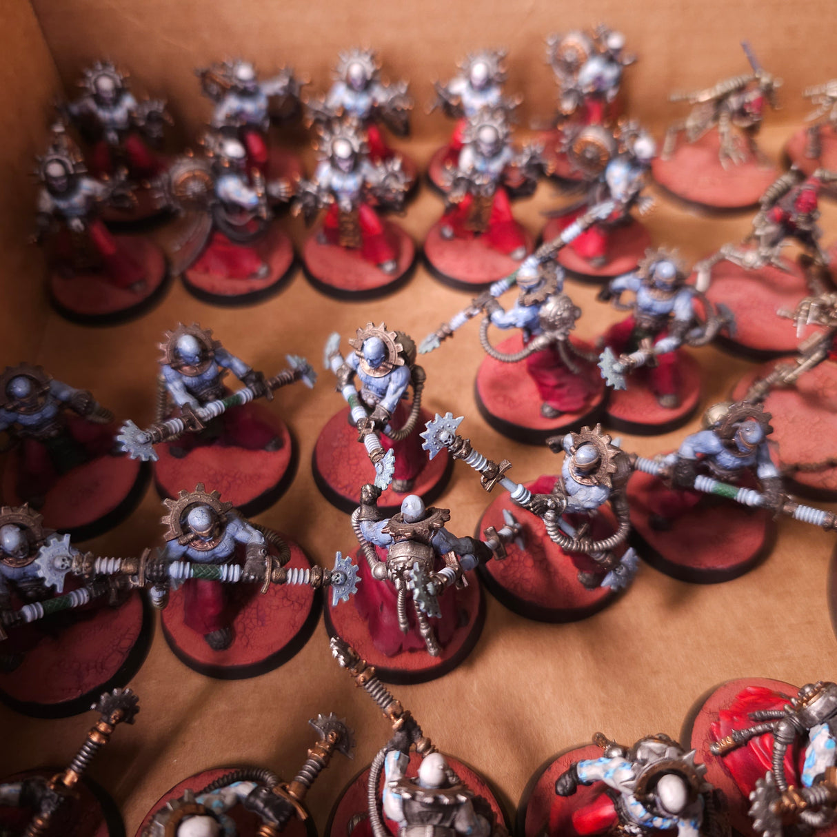 Warhammer 40,000 - Adeptus Mechanicus - Painted Infantry & Kastelan Robot Force