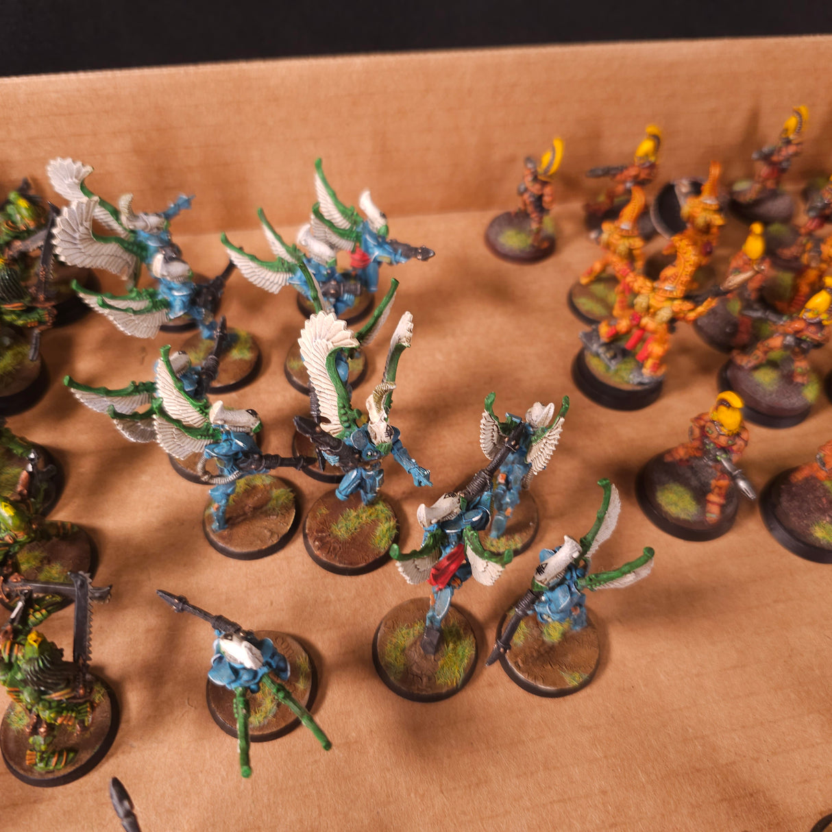Warhammer 40,000 - Aeldari - Painted Aspect Warriors & Rangers Force