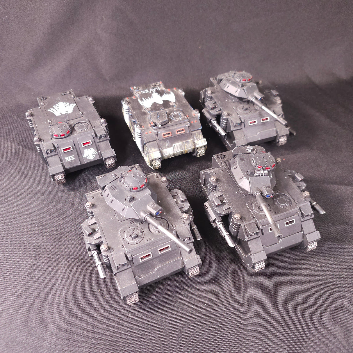 Horus Heresy - Raven Guard - Painted Predator & Rhino Vehicle Lot