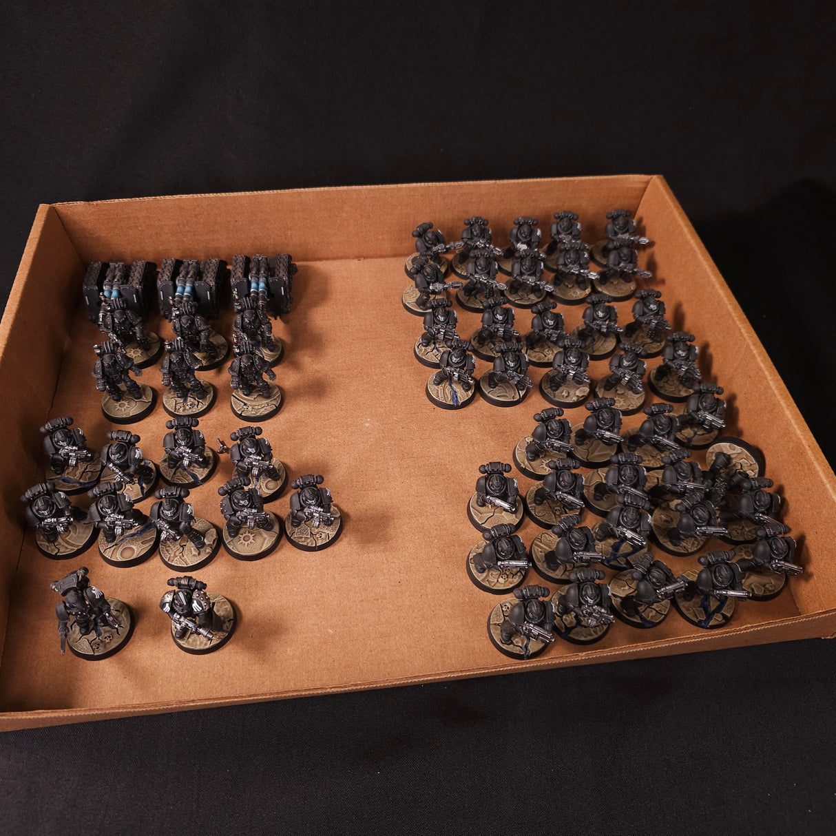 Horus Heresy - Raven Guard - Painted Infantry & Rapier Artillery Force