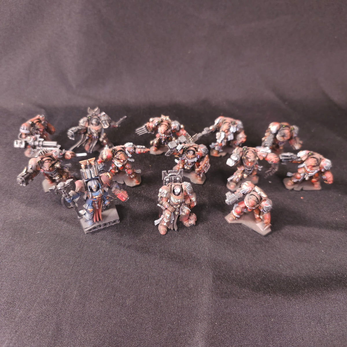 Space Hulk - Blood Angels - Painted Terminators & Objective Marker
