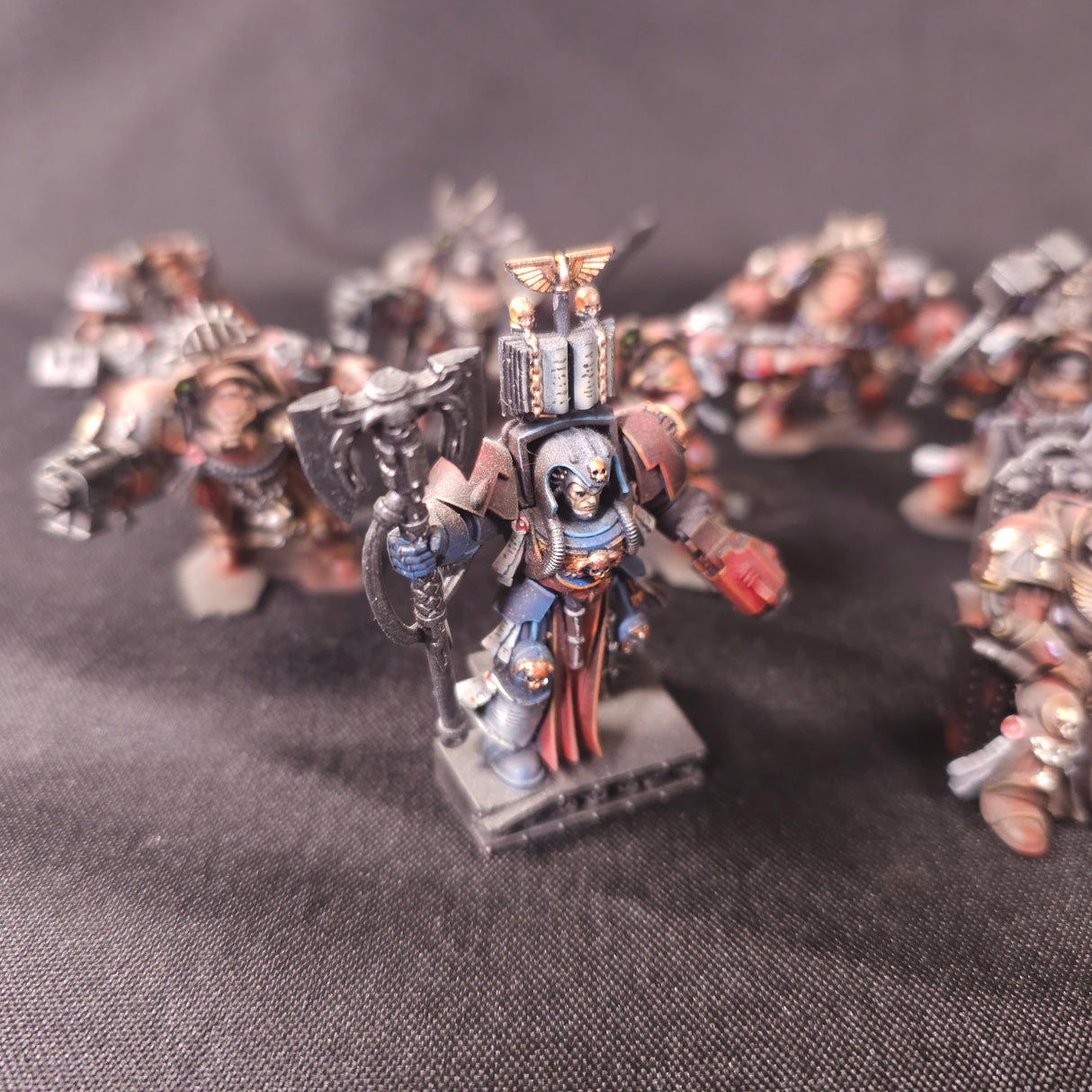 Space Hulk - Blood Angels - Painted Terminators & Objective Marker