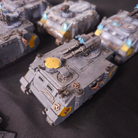 Warhammer 40,000 - Space Wolves - Painted Rhino, Razorback & Predator Vehicle Lot
