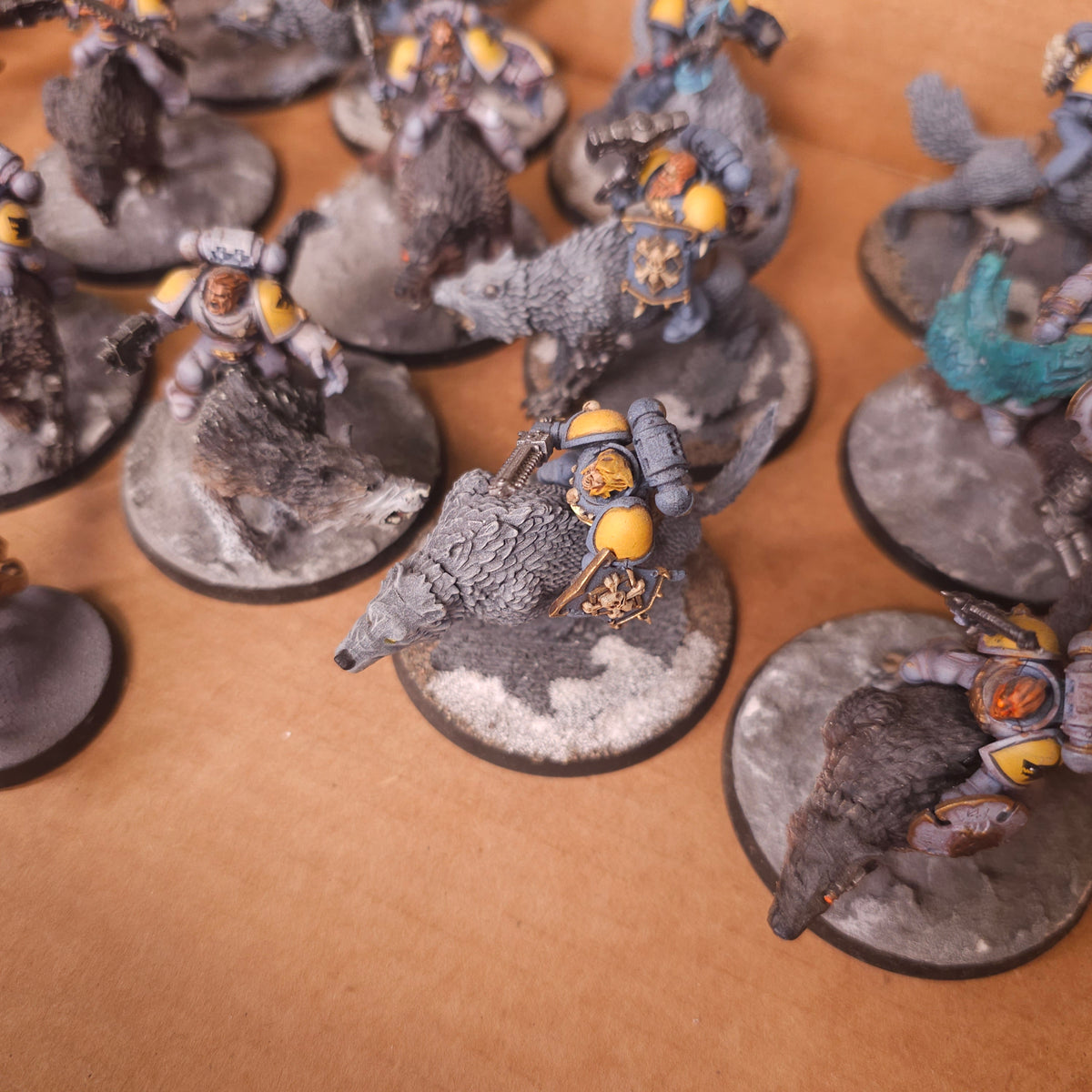 Warhammer 40,000 - Space Wolves - Painted Thunderwolf Cavalry & Fenrisian Wolves