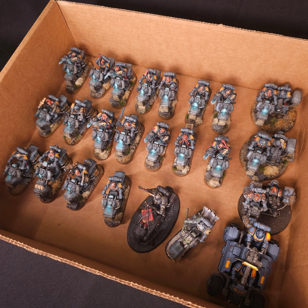 Warhammer 40,000 - Space Wolves - Painted Bike & Fast Attack Force