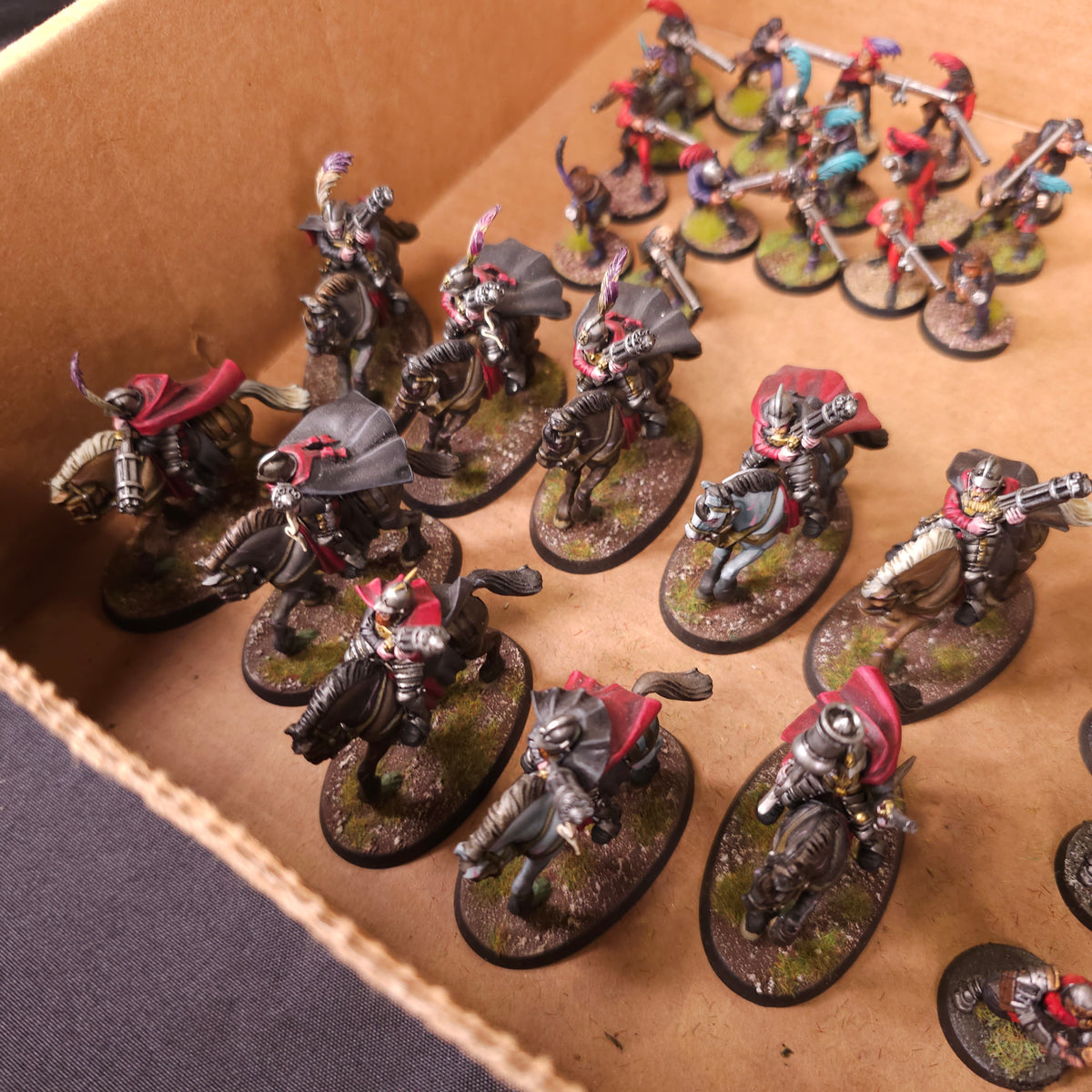 The Old World - Empire of Man - Painted Infantry & Outriders Army