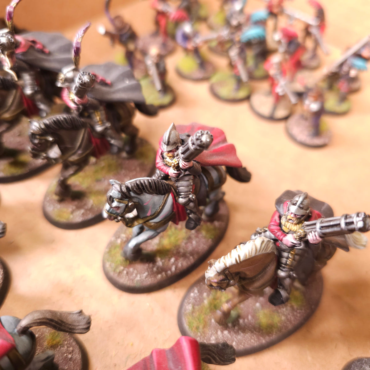 The Old World - Empire of Man - Painted Infantry & Outriders Army