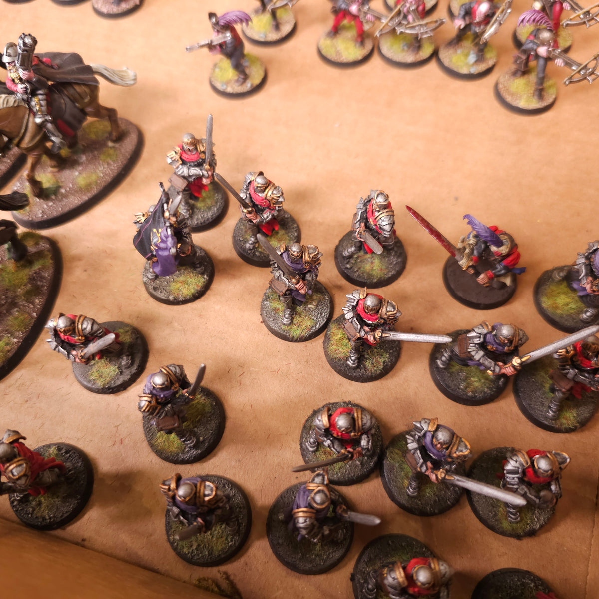 The Old World - Empire of Man - Painted Infantry & Outriders Army