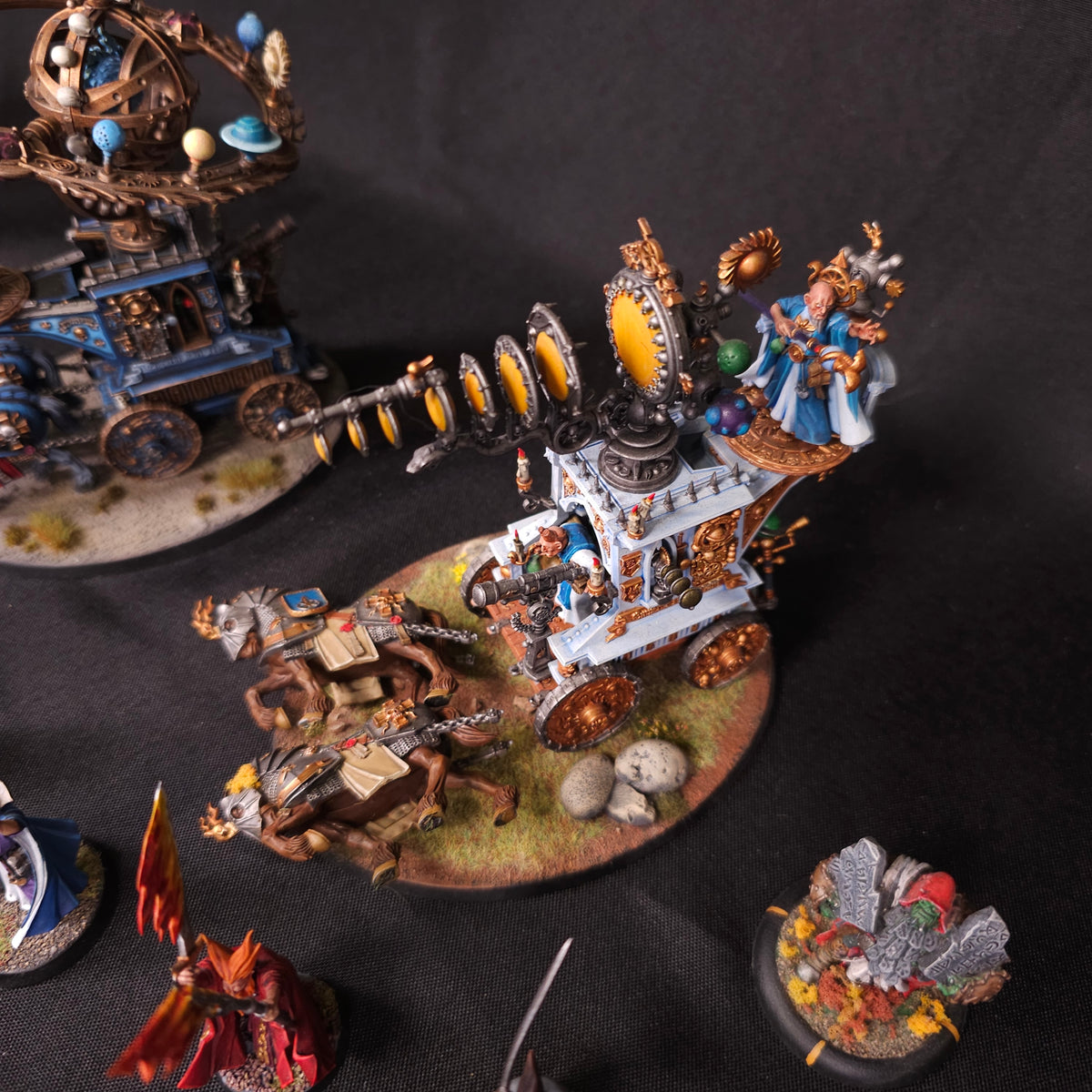 Age of Sigmar - Cities of Sigmar - Painted Wizards & Arcane Engines