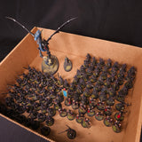 Warhammer Age of Sigmar / The Old World - Dark Elves - Painted Infantry & Black Dragon