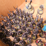 Warhammer Age of Sigmar / The Old World - Dark Elves - Painted Infantry & Black Dragon
