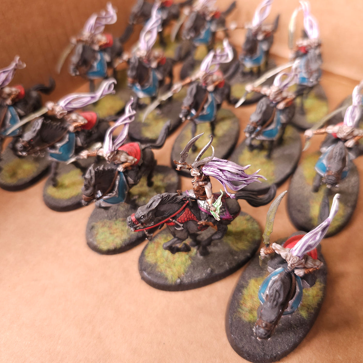 Age of Sigmar / The Old World - Daughters of Khaine / Dark Elves - Painted Witch Aelves & Doomfire Warlocks