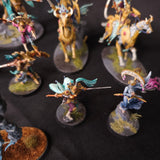 Age of Sigmar - Lumineth Realm-lords - Painted Heroes & Alarith Spirits