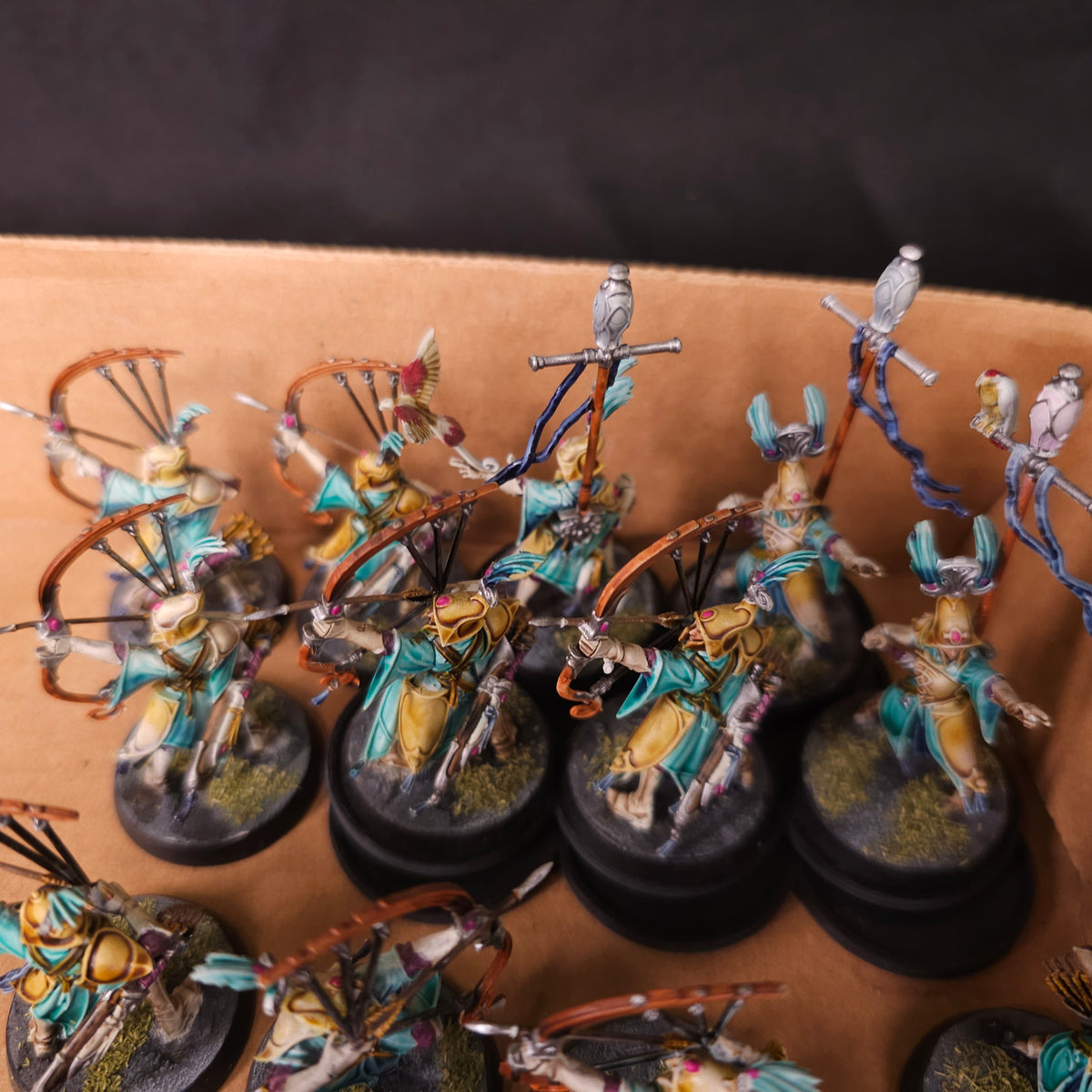 Age of Sigmar - Lumineth Realm-lords - Painted Vanari Infantry & Ballistas